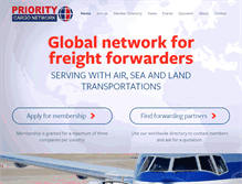 Tablet Screenshot of prioritycargonetwork.com